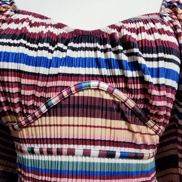 Zara stripe vintage style dress MEDIUM - Picture 5 of 6